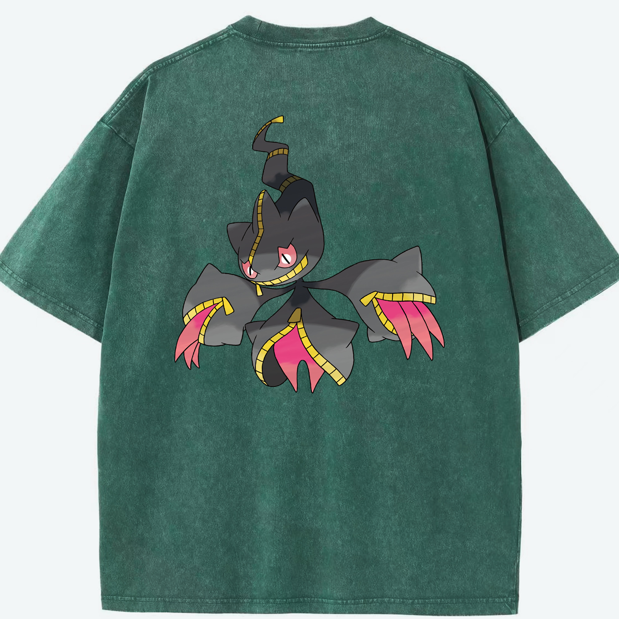 （画像用） ポケットモンスター Pokémon 綿100% ヴィンテージ風 半袖Tシャツ（背面プリント）